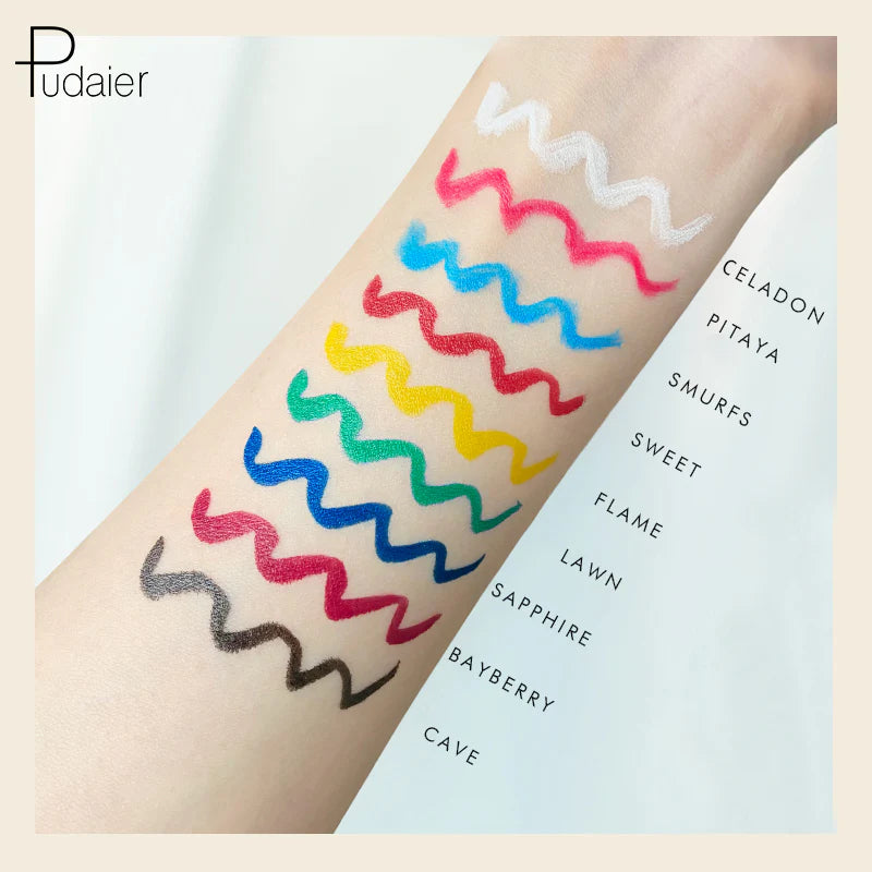 Pudaier Colourful Liquid Matte Eyeliner Set