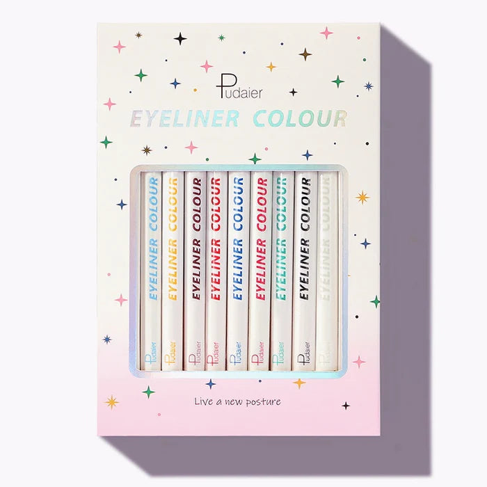 Pudaier Colourful Liquid Matte Eyeliner Set