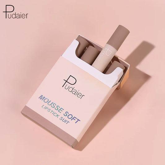 Mousse Lipstick 4Ppcs set Cigarette Lipstick Suit