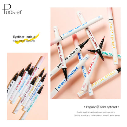 Pudaier Colourful Liquid Matte Eyeliner Set