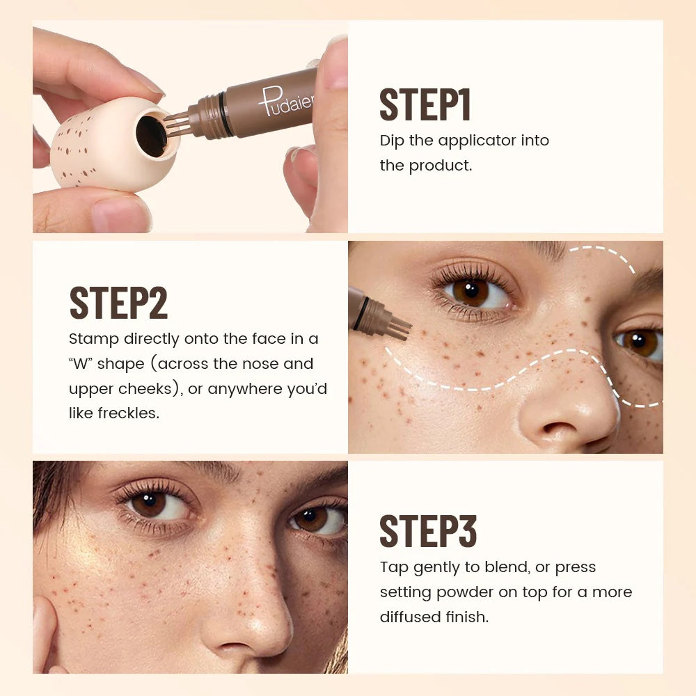 Faux freckle stamp